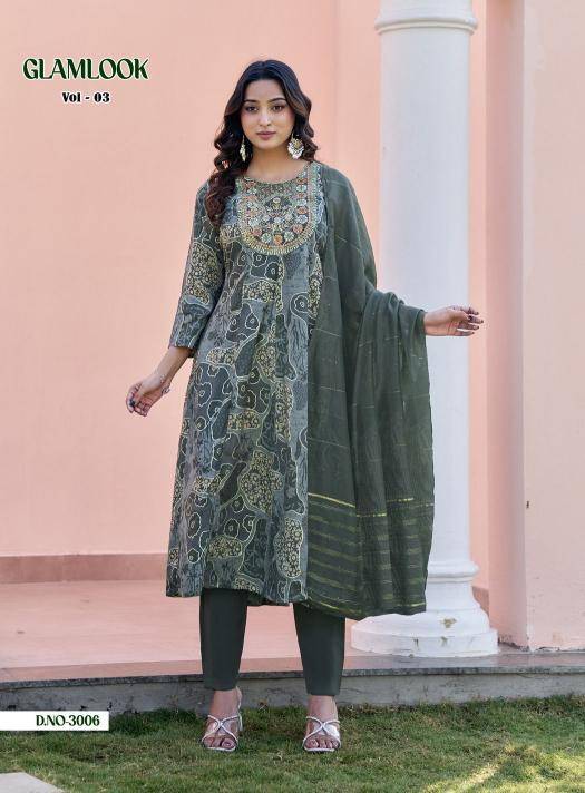 Diya glamlook vol 3 Kurti wholesale market